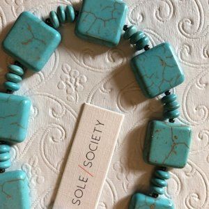 NWT Turquoise Necklace Genuine Semi-precious